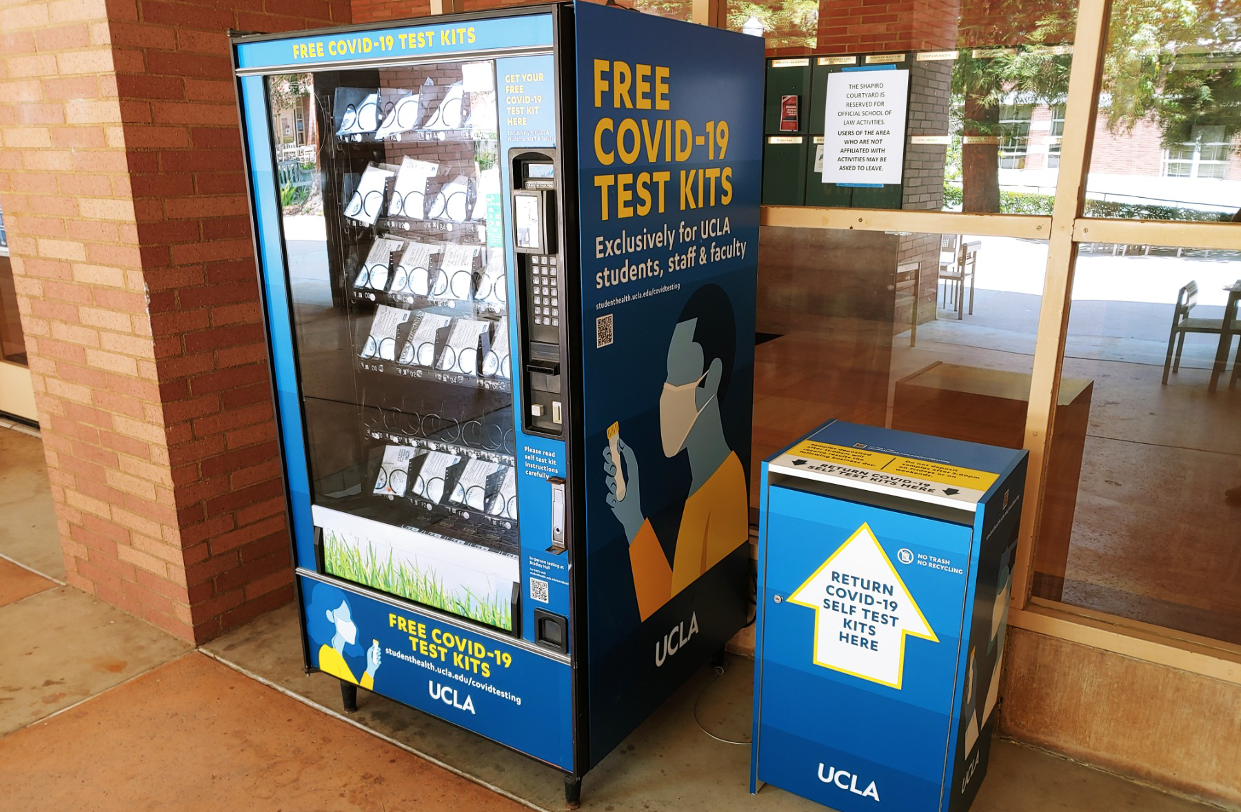 New COVID-19 testing vending machines at UCLA