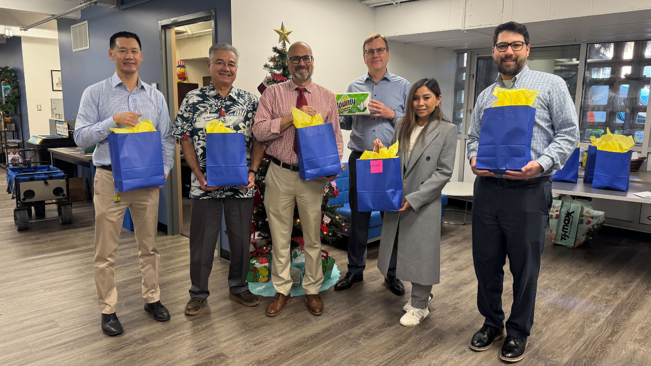 Leadership celebrating before the holidays