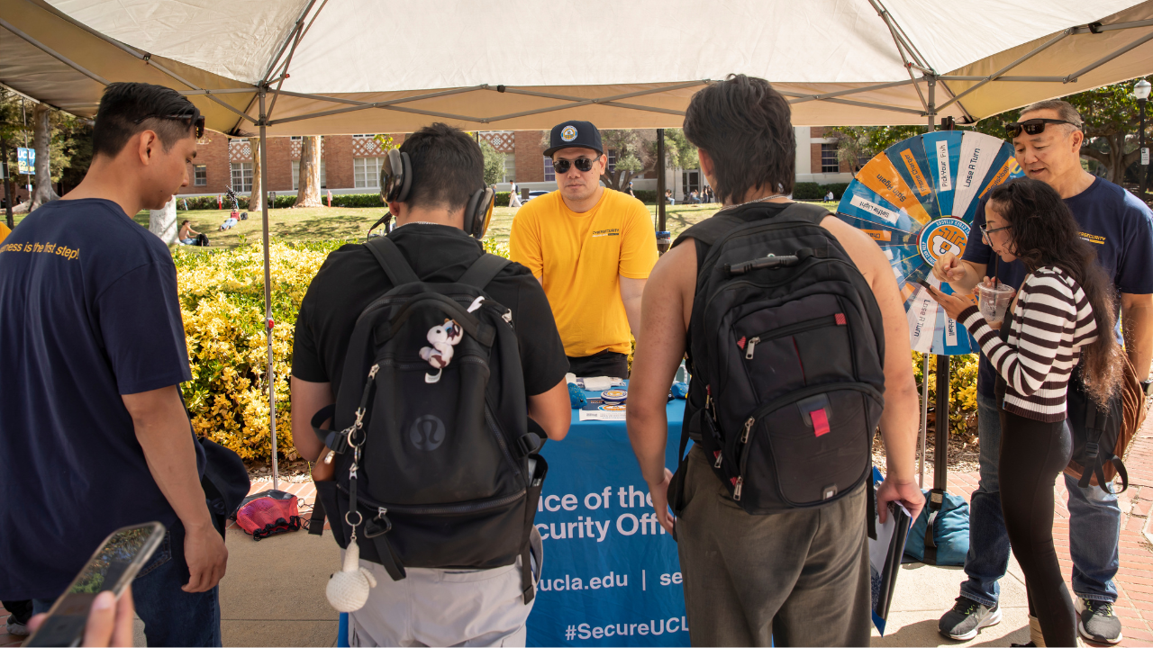 Cybersecurity Awareness Month event tent