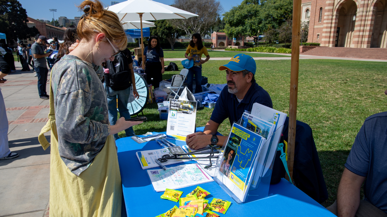 Sustainable Transportation event tent