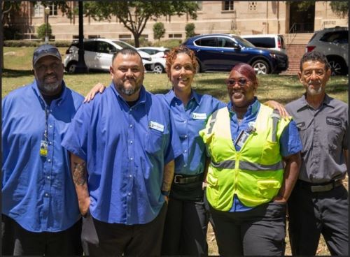 UCLA Transportation staff at Wilson Plaza