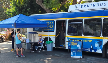 UCLA Mobile Testing Bus Brings COVID-19 Tests Directly to Bruins