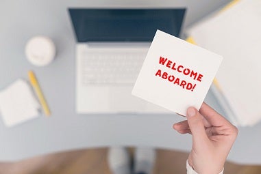 Welcome Aboard card