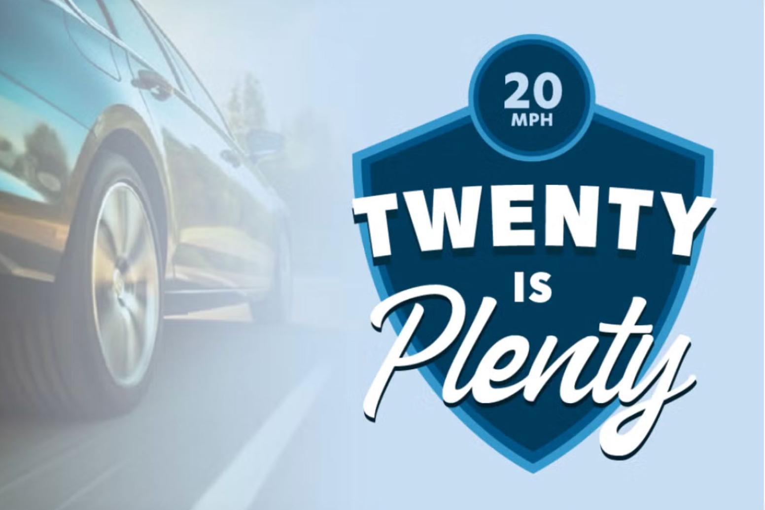 Twenty is plenty campus speed limit awareness