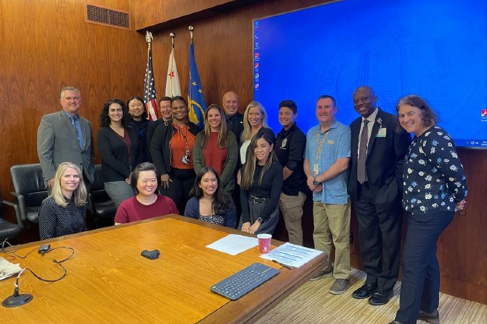 Incident of Concern Committee members in a conference room