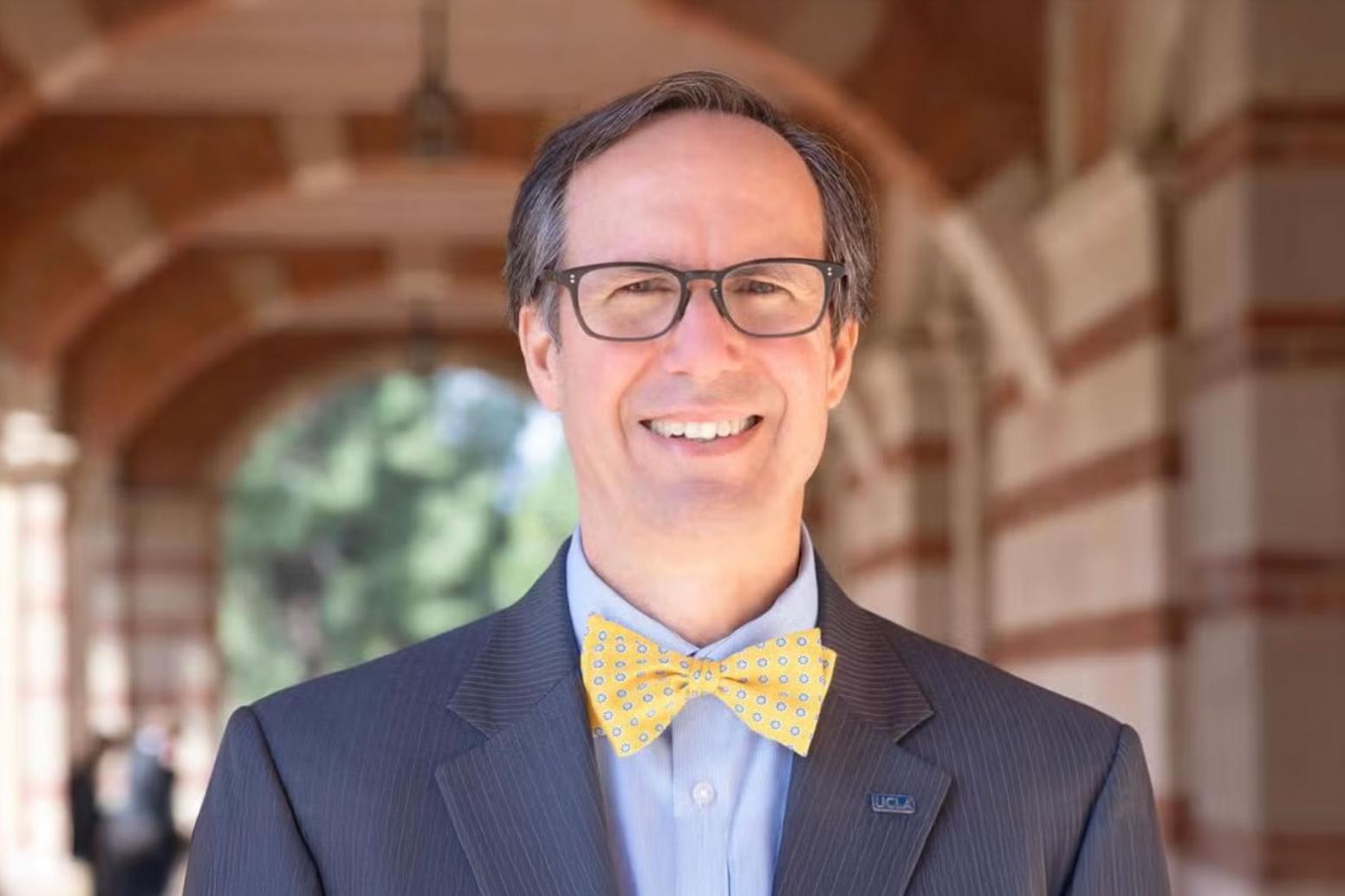 Administrative Vice Chancellor Michael Beck wearing his signature bowtie