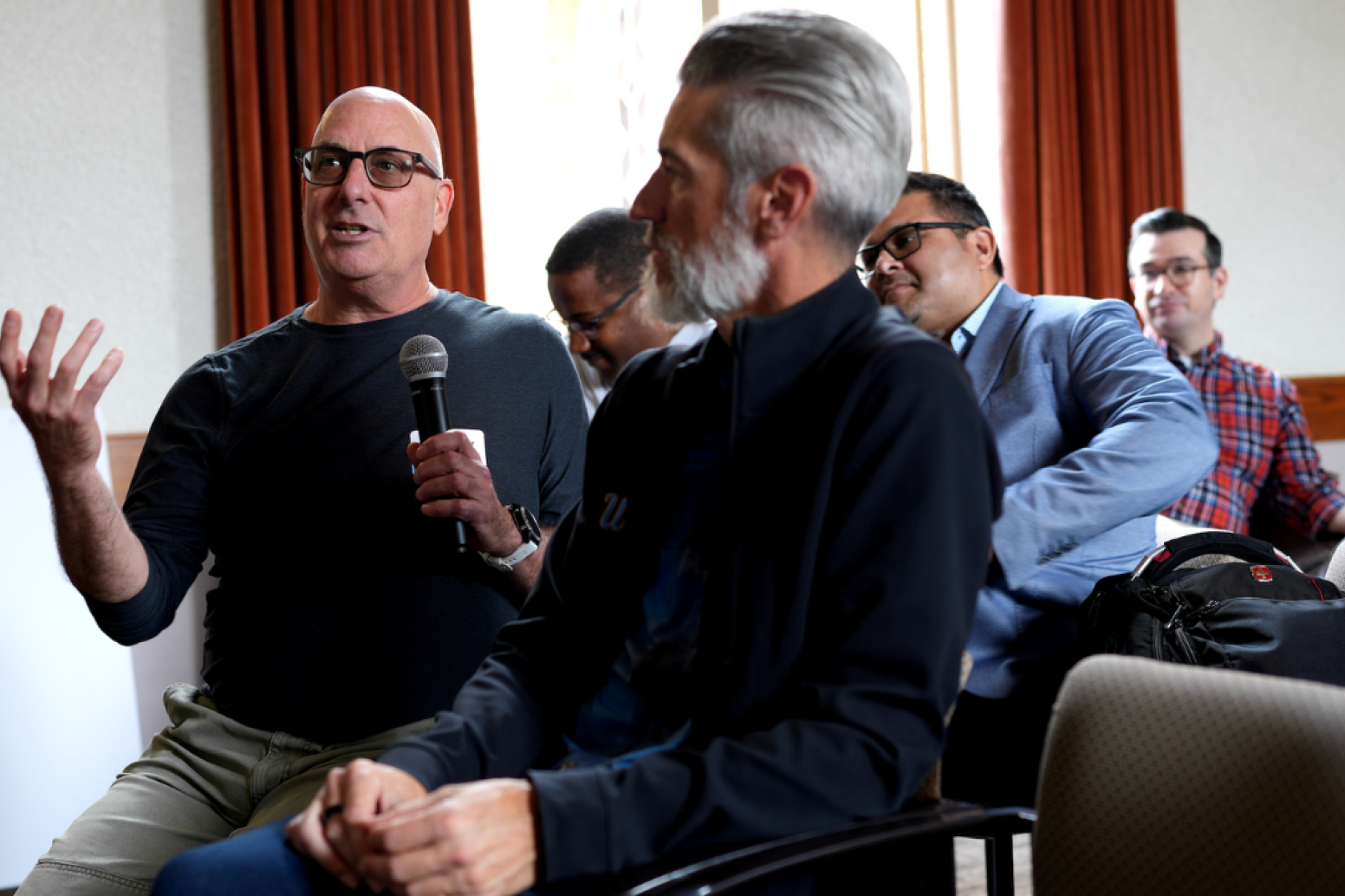 Attendees at BruinTech Spring Conference in discussion