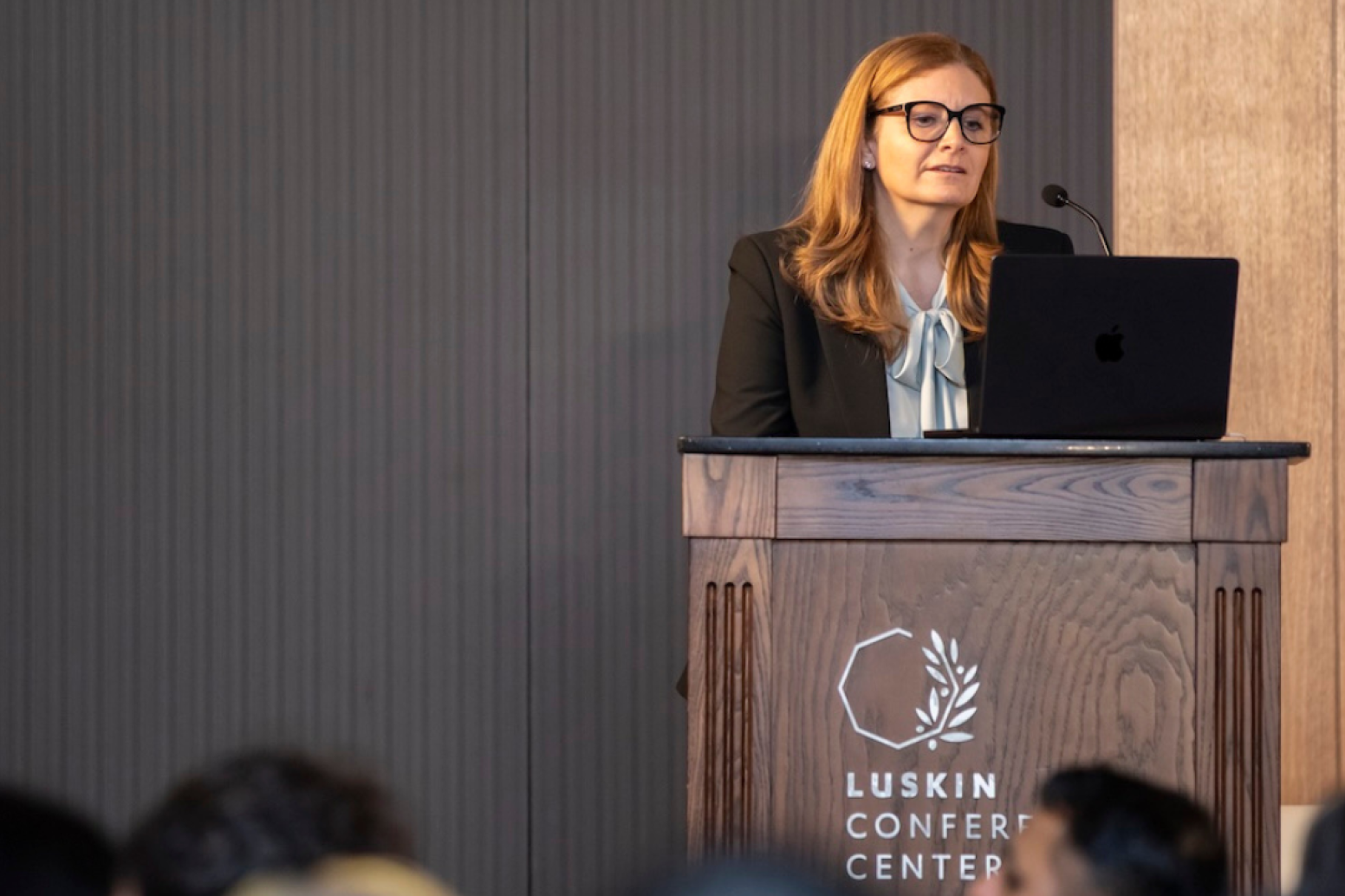 Lucy Avetisyan speaks at Luskin Conference Center