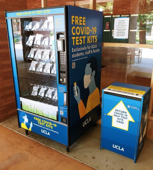 COVID-19 testing vending machines at UCLA