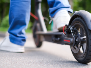 Personal mobility device closeup