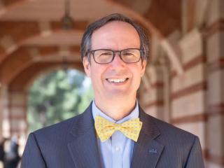 Administrative Vice Chancellor Michael Beck wearing his signature bowtie