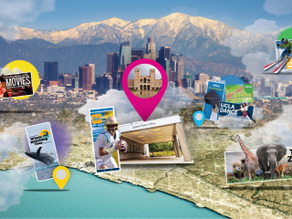 Map of Los Angeles with CTO attractions added